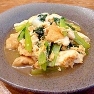 簡単☆小松菜と豆腐の卵とじ